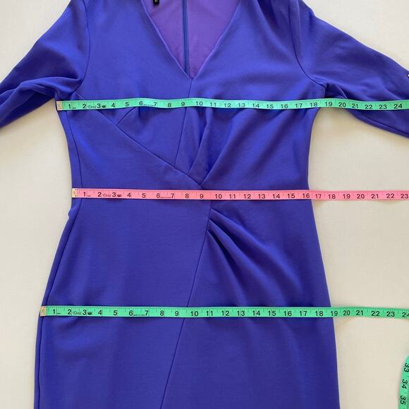 Escada Dress 42 Large Purple Evening Event Wedding Career Mother of Bride Party - Picture 7 of 9